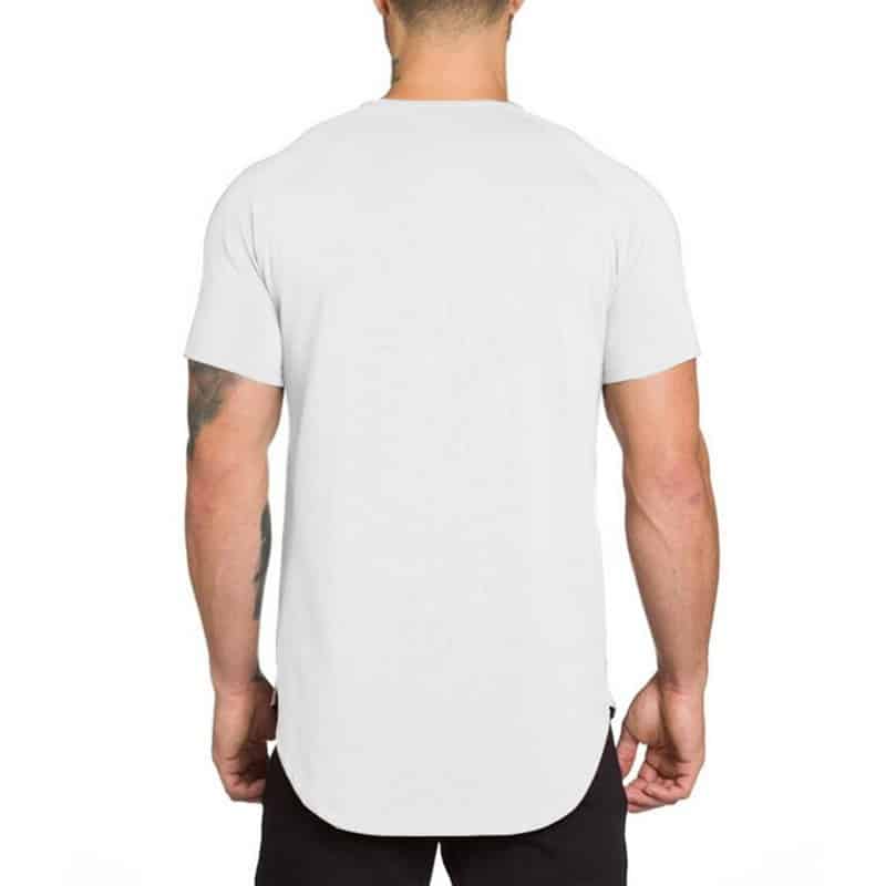 Men's Solid Color Cotton Fitness T-Shirt - Blue Force Sports