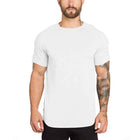 Men's Solid Color Cotton Fitness T-Shirt - Blue Force Sports