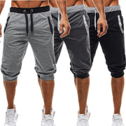 Comfortable Knee-Length Elastic Cotton Men’s Joggers - Blue Force Sports