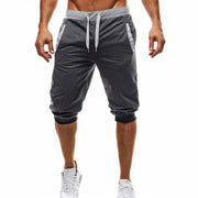 Comfortable Knee-Length Elastic Cotton Men’s Joggers - Blue Force Sports