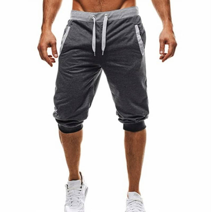 Comfortable Knee-Length Elastic Cotton Men’s Joggers - Blue Force Sports