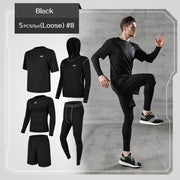 Men's Compression 5 pcs Set - Blue Force Sports