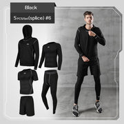 Men's Compression 5 pcs Set - Blue Force Sports