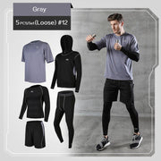Men's Compression 5 pcs Set - Blue Force Sports
