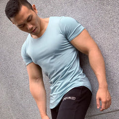 Men's Polyester / Cotton T-Shirt - Blue Force Sports
