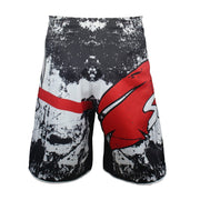 Men's Skull Picture Black Cotton Shorts - Blue Force Sports