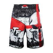 Men's Skull Picture Black Cotton Shorts - Blue Force Sports