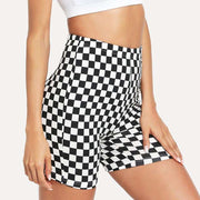 Women's Checkered Sport Shorts - Blue Force Sports