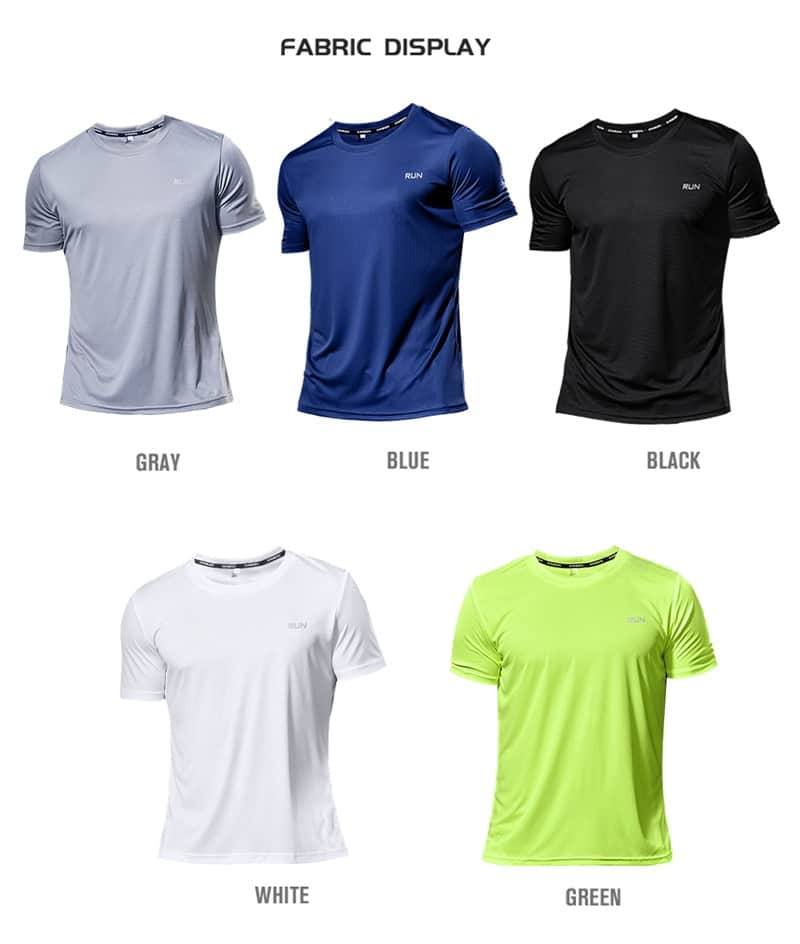 Men's Polyester Running T-Shirt - Blue Force Sports