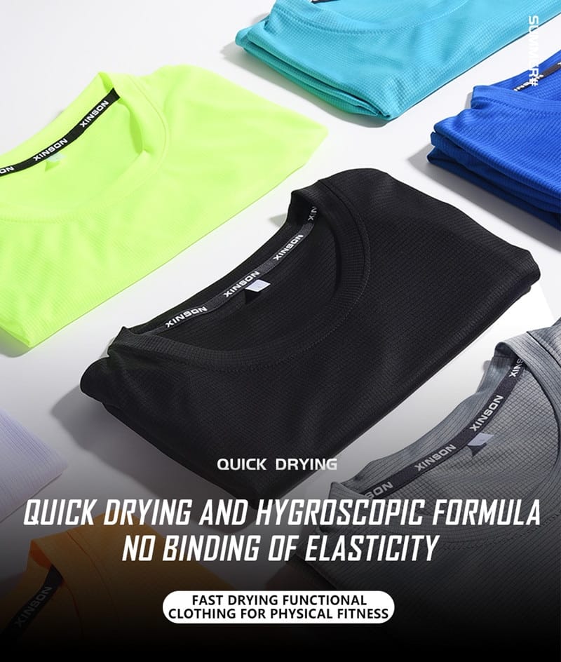 Men's Polyester Running T-Shirt - Blue Force Sports