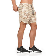 Cotton / Polyester Men's Gym Shorts - Blue Force Sports