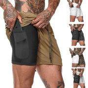 Cotton / Polyester Men's Gym Shorts - Blue Force Sports