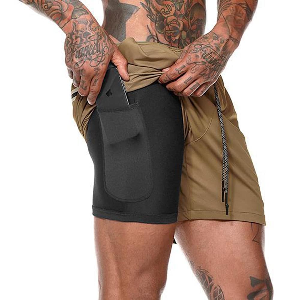 Cotton / Polyester Men's Gym Shorts - Blue Force Sports