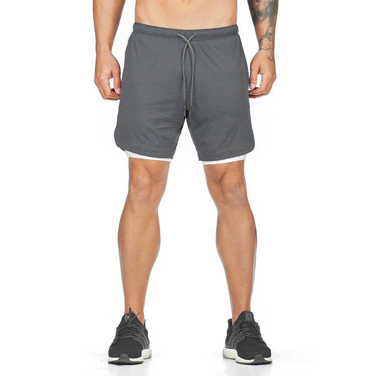 Cotton / Polyester Men's Gym Shorts - Blue Force Sports
