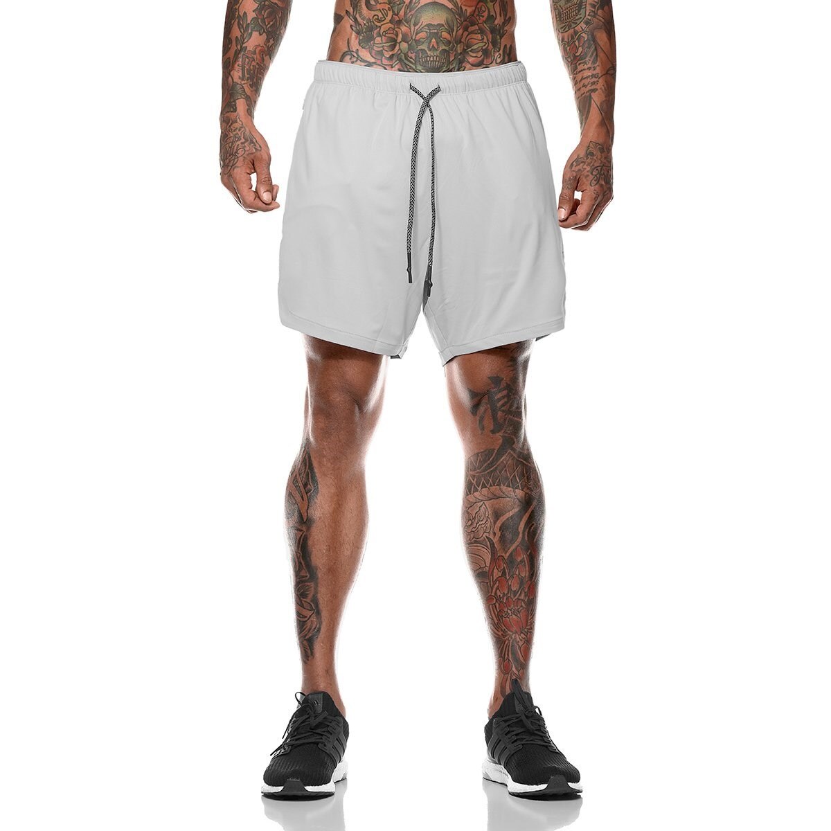 Cotton / Polyester Men's Gym Shorts - Blue Force Sports