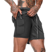 Cotton / Polyester Men's Gym Shorts - Blue Force Sports