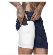 Cotton / Polyester Men's Gym Shorts - Blue Force Sports