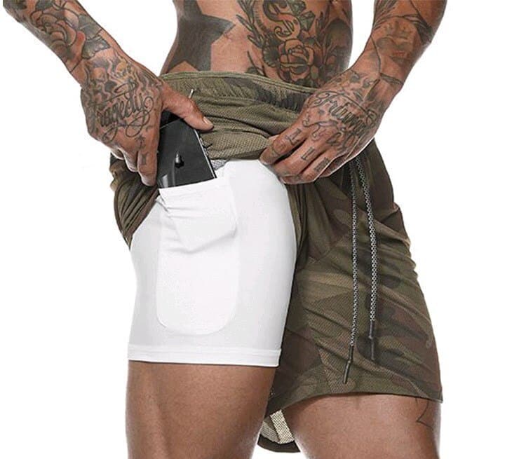Cotton / Polyester Men's Gym Shorts - Blue Force Sports