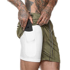 Cotton / Polyester Men's Gym Shorts - Blue Force Sports