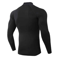 Men's Long Sleeve Sport Compression Shirt - Blue Force Sports