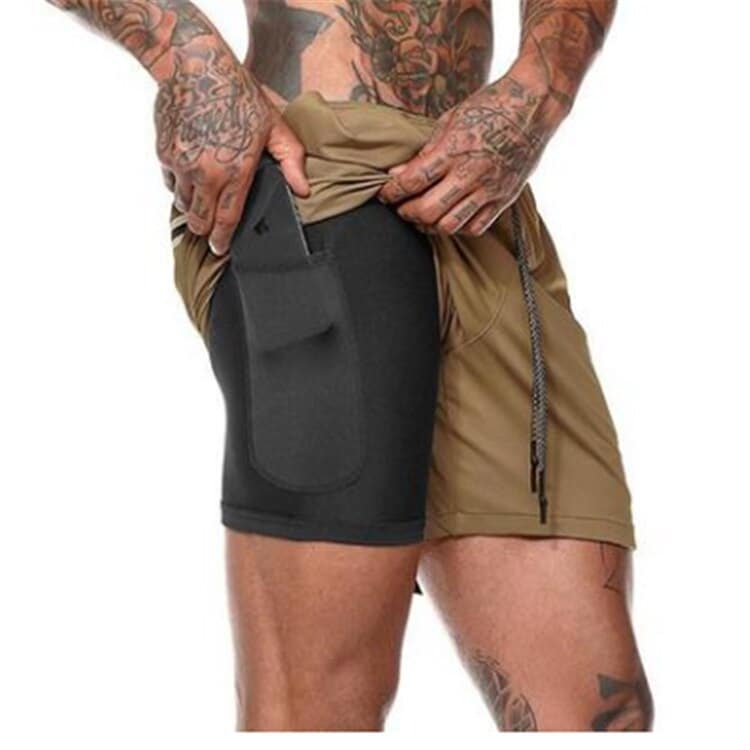Cotton / Polyester Men's Gym Shorts - Blue Force Sports