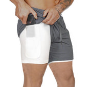 Cotton / Polyester Men's Gym Shorts - Blue Force Sports