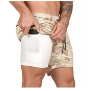 Cotton / Polyester Men's Gym Shorts - Blue Force Sports