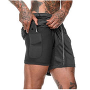 Cotton / Polyester Men's Gym Shorts - Blue Force Sports
