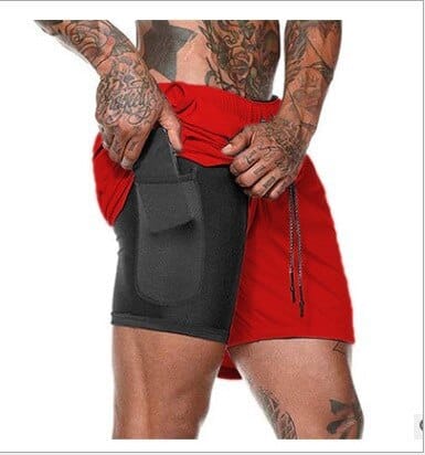 Cotton / Polyester Men's Gym Shorts - Blue Force Sports