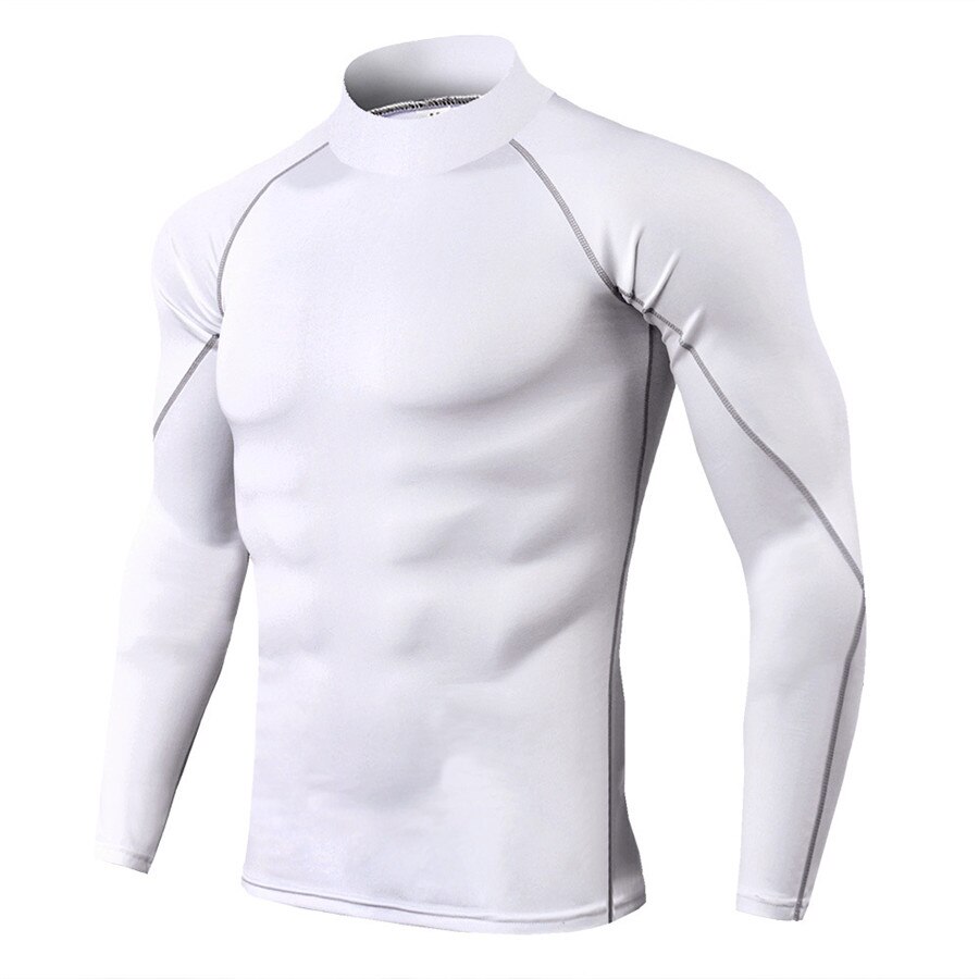 Men's Long Sleeve Sport Compression Shirt - Blue Force Sports