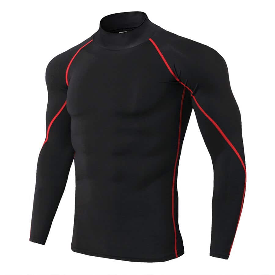 Men's Long Sleeve Sport Compression Shirt - Blue Force Sports