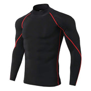 Men's Long Sleeve Sport Compression Shirt - Blue Force Sports