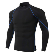 Men's Long Sleeve Sport Compression Shirt - Blue Force Sports