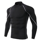 Men's Long Sleeve Sport Compression Shirt - Blue Force Sports