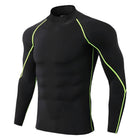 Men's Long Sleeve Sport Compression Shirt - Blue Force Sports