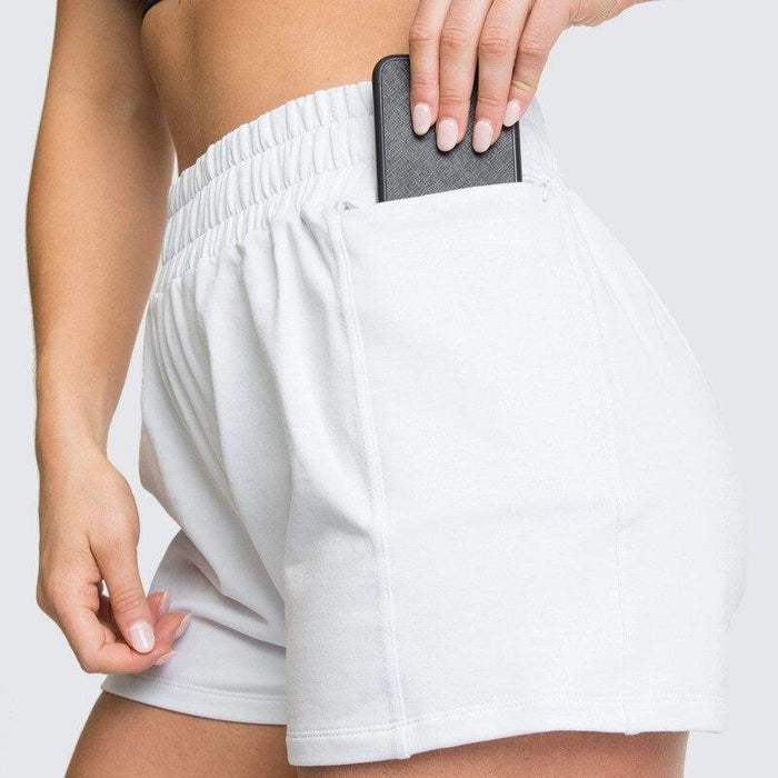 Women's Sports Mini Shorts with Pocket - Blue Force Sports