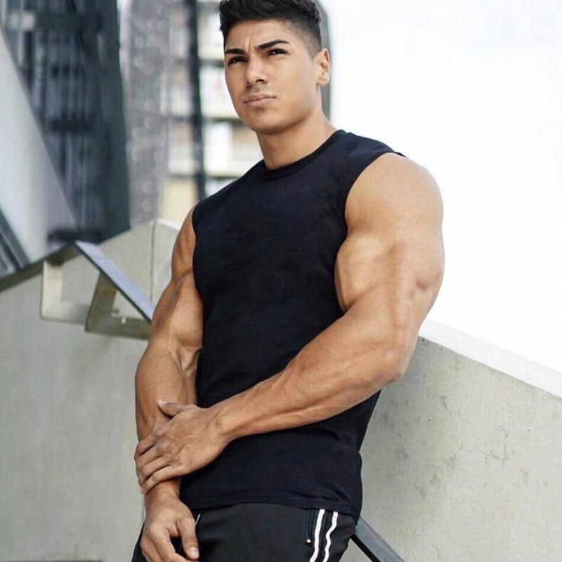 Men's Solid Color Sport Tank Top - Blue Force Sports