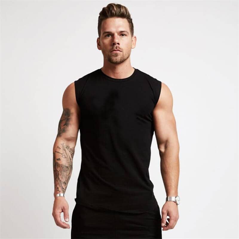 Men's Solid Color Sport Tank Top - Blue Force Sports