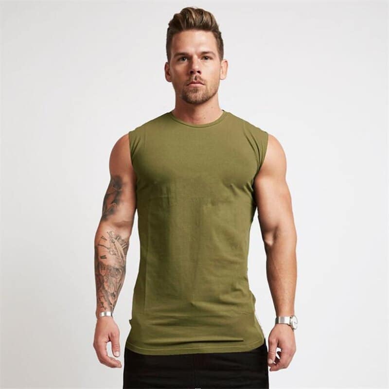 Men's Solid Color Sport Tank Top - Blue Force Sports