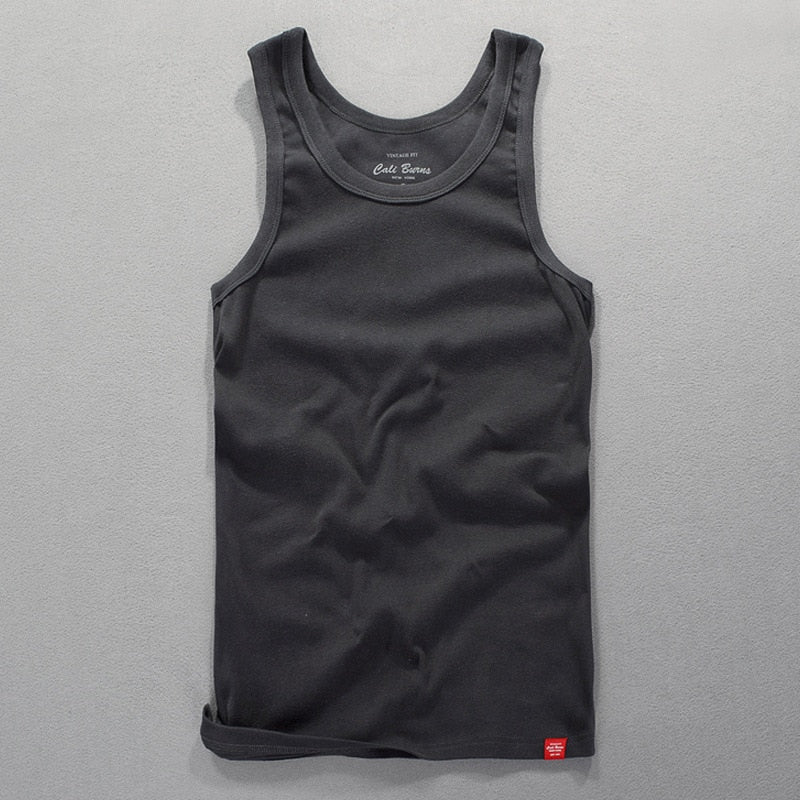 Men's Comfortable Cotton Sleeveless Vest - Blue Force Sports