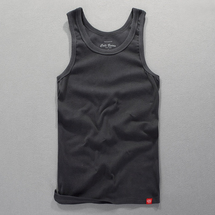 Men's Comfortable Cotton Sleeveless Vest - Blue Force Sports