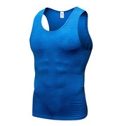 Men's Compression Sport Tank Top - Blue Force Sports