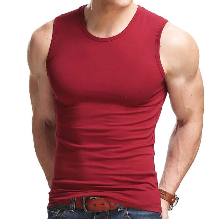 Men's Sleeveless Design T-Shirt - Blue Force Sports