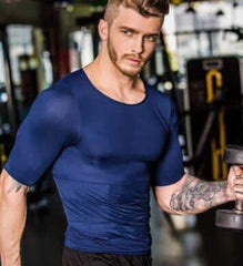 Men's Sport Slim Shaping T-Shirt - Blue Force Sports
