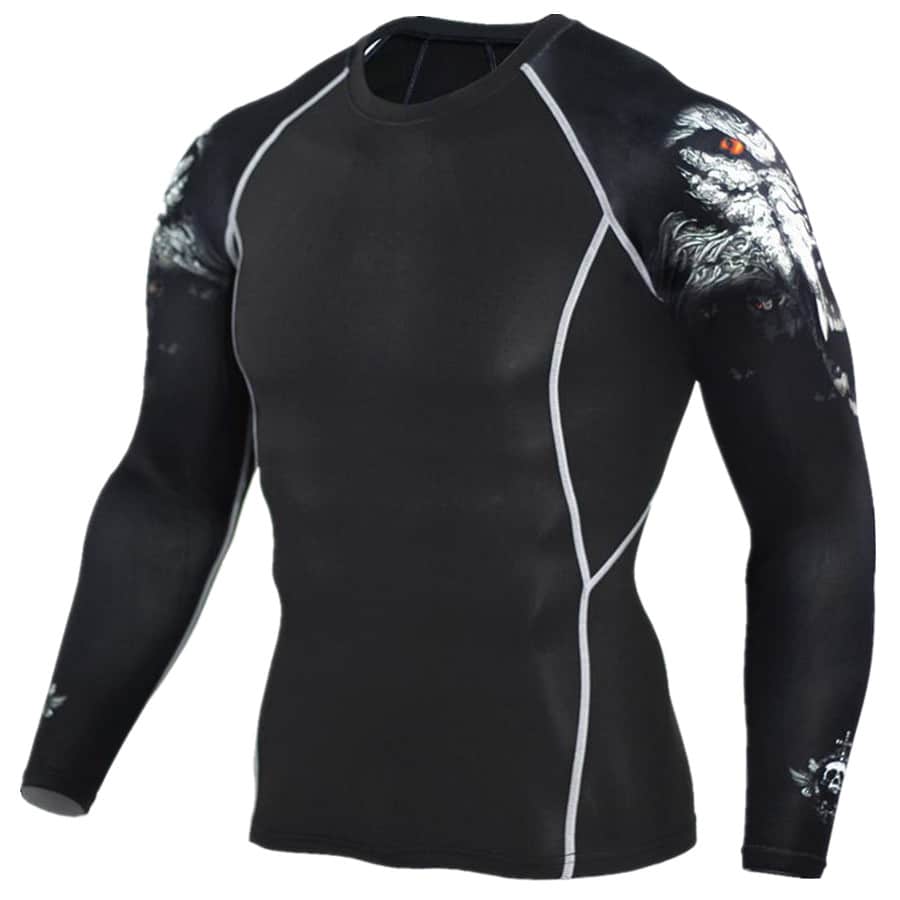 Men's  Long Sleeve Fitness T-Shirts - Blue Force Sports