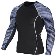Men's  Long Sleeve Fitness T-Shirts - Blue Force Sports