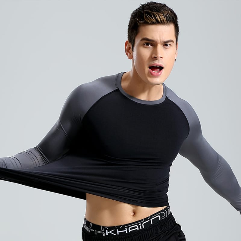 Men's Thin Long Sleeve Sport Sweatshirt - Blue Force Sports