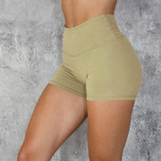 Women's High Waist Sports Mini Shorts - Blue Force Sports