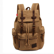 Men's Canvas Travel Drawstring Backpack - Blue Force Sports