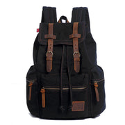 Men's Canvas Travel Drawstring Backpack - Blue Force Sports